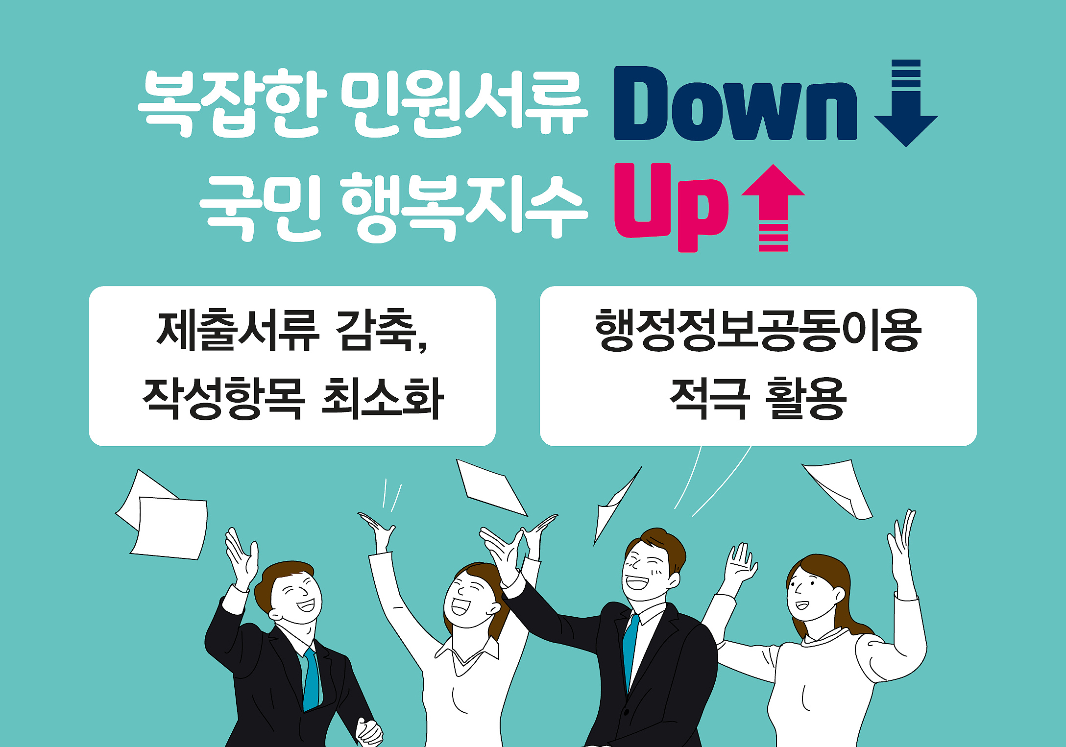 민원서류 간소화 홍보 배너
